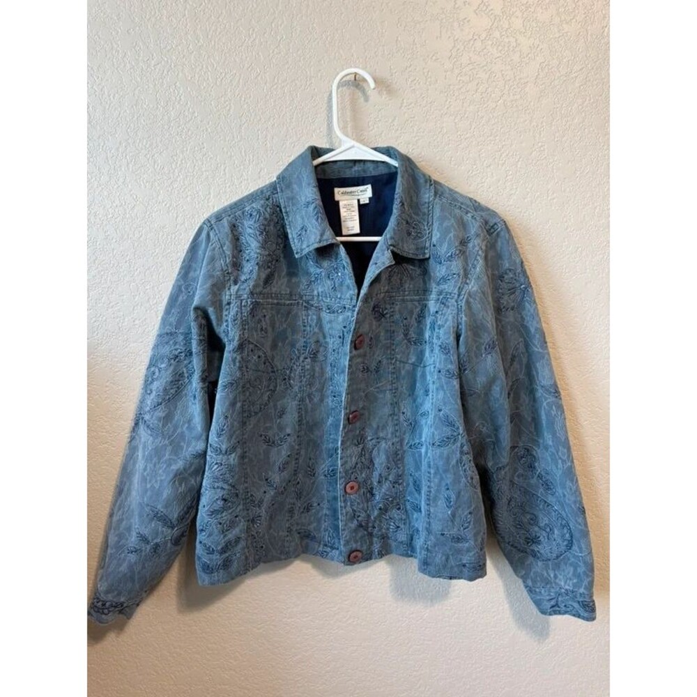 Vintage cold water creek paisley print jacket